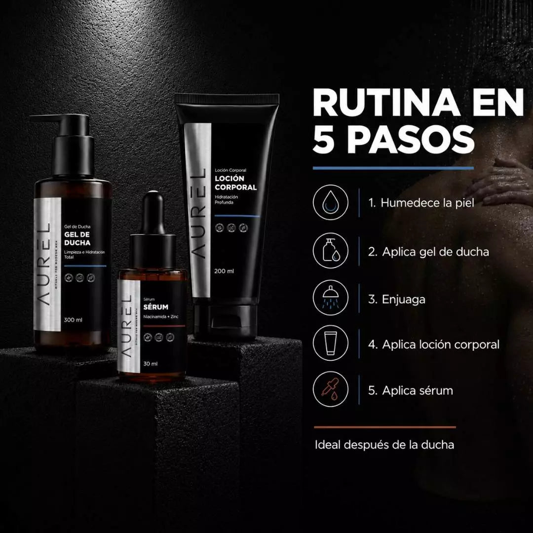 Combo: Gel de ducha + Loción corporal + Serum