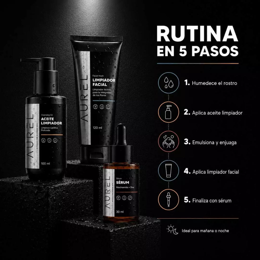 Combo: Aceite Limpiador + Limpiador facial + Serum