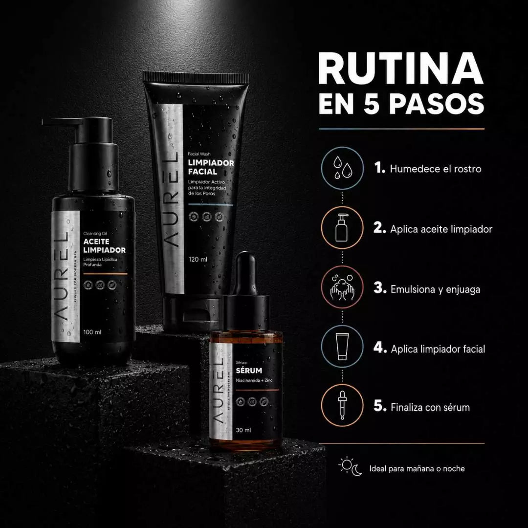 Combo: Aceite Limpiador + Limpiador facial + Serum
